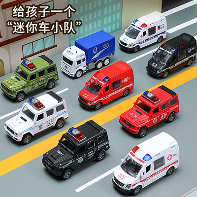 惯性小汽车男孩开门玩具车