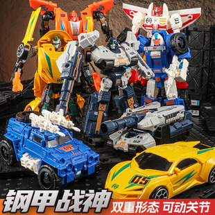 儿童变形汽车玩具机器人坦克机甲飞机模型男女孩子金刚3 6岁礼物