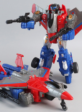 变形飞机机器人战士儿童金刚战警变身惯性玩具车男孩宝宝战斗机