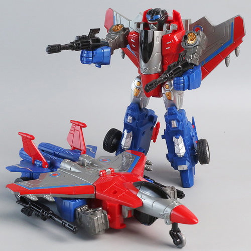 变形飞机机器人战士儿童金刚战警变身惯性玩具车男孩宝宝战斗机