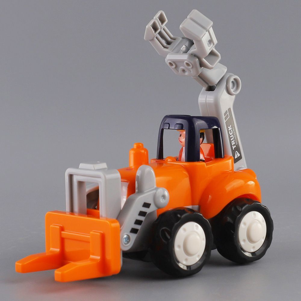 四驱惯性玩具车收割拖拉机汇乐特技工程车队男孩小汽车儿童推土机