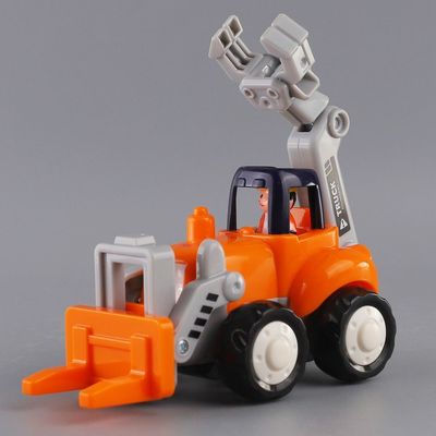 四驱惯性玩具车收割拖拉机汇乐特技工程车队男孩小汽车儿童推土机