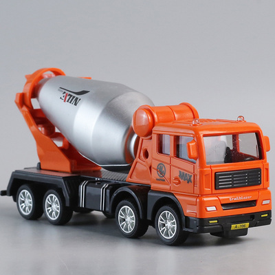 儿童惯性搅拌车玩具车模型男孩宝宝混凝土运输车耐摔挖机小汽车