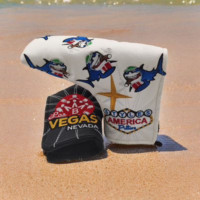 精美刺绣高尔夫推杆套磁吸个性