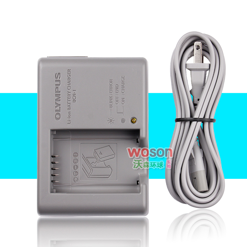 奥林巴斯BLN-1 E-M5 E-M1 PEN-F P5相机电池原装充电器座充BCN-1