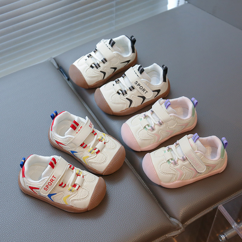 宝宝学步鞋春秋季新款婴幼儿防滑软底机能鞋1-3岁男女小童运动鞋