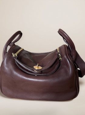 纯皮包包女2025新款真皮斜挎女包植鞣牛皮单肩包手提医生包枕头包