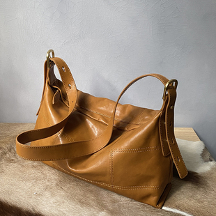 一眼心动 轻奢软牛皮单肩包女大容量真皮女包大包手提包女托特包