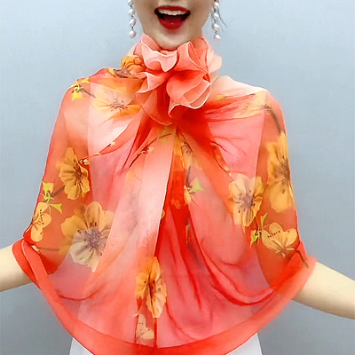 新款防晒丝巾网红披肩沙滩巾