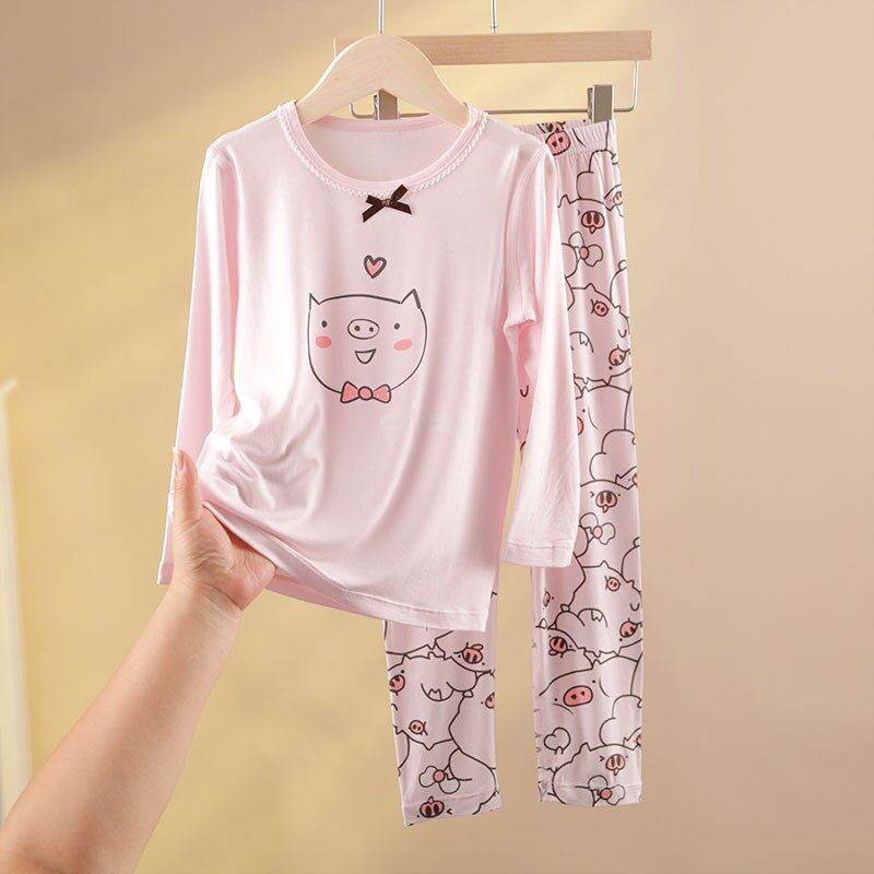 清仓卡布丢丢儿童睡衣套装家居服宝宝莫代尔秋衣秋裤女孩内衣薄款,童装/婴儿装/亲子装,内衣套装,淘宝优惠券,粉丝福利购,淘宝优惠卷