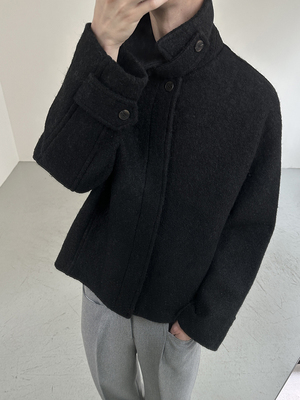 COLN秋冬极简风羊毛短款夹克
