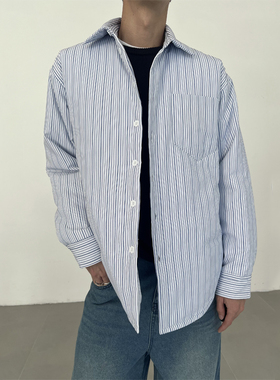 COLN注意看!它可不是条纹衬衫而是衬衫式棉服棉衣!求夸我会做衣服