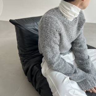 COLN圆领毛衣除了好看还有就算起球了这一次也真 看不到了