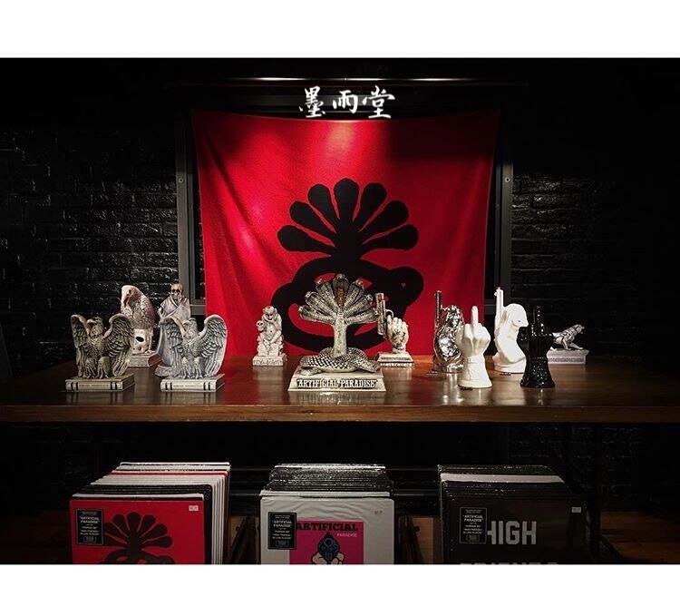 现货 neighborhood 17ss墙壁挂布潮流挂布七头蛇联名桌布nbhd挂布