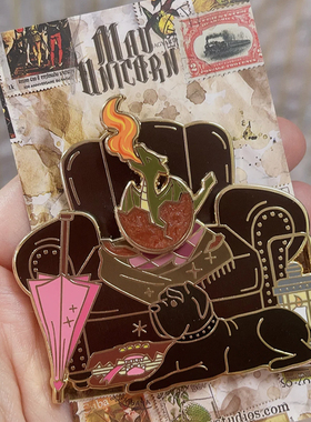 哈利波特同人周边 madunicorn太太徽章 海格椅子 Hagrid chair