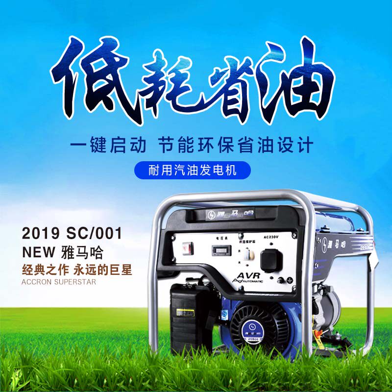 雅马哈汽油发电机220v家用小型图片