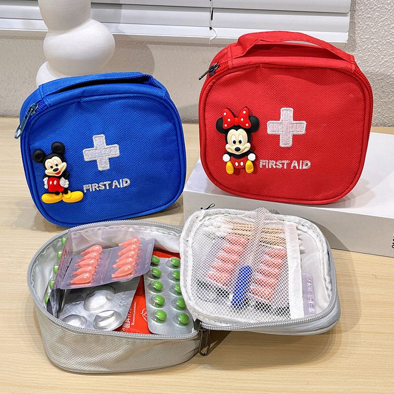 医药包出差旅行便携式户外急救包可爱卡通米奇学生宿舍药品收纳包图片