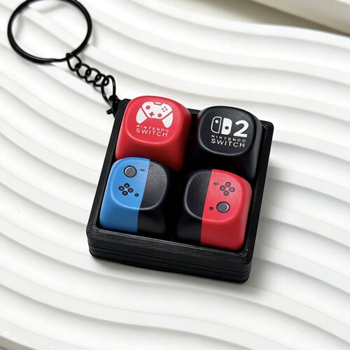 NS switch解压玩具按键按钮键帽试轴器挂件3D打印钥匙扣定制包挂