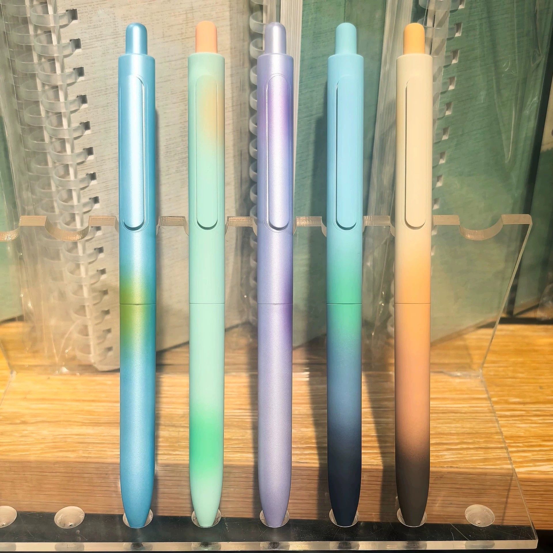 点石制笔新品DS-0155Z1星云限定时空舱双珠速干0.5黑色按动中性笔图片