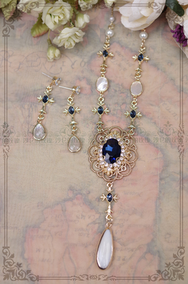 原创优雅沙仑的玫瑰Lolita项链