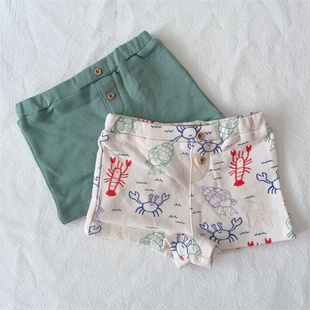 9-12M/外贸法单boutchou婴儿毛圈短裤男女宝宝INS全棉超短小裤子