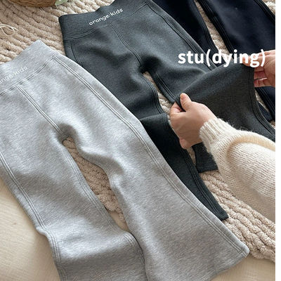 太好穿了90-160码女童喇叭裤瑜伽裤儿童无骨一体绒加厚外穿打底裤