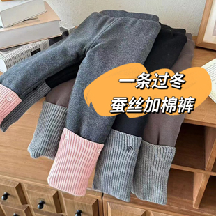 【一条过冬】女童打底裤棉裤冬季加绒加厚裤子加棉外穿儿童保暖裤