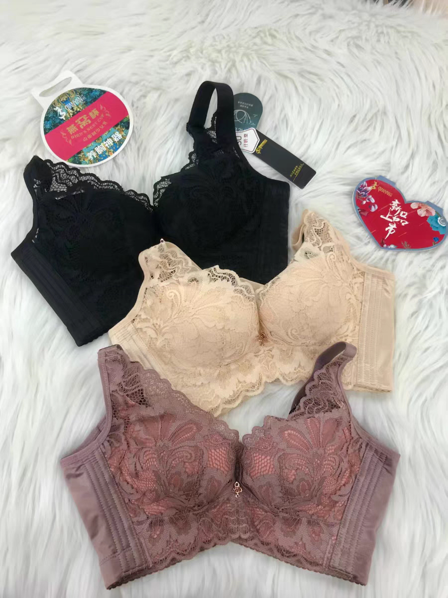 纤妍新款燕窝杯聚拢内衣五排扣防下垂胸罩文胸0826，0822