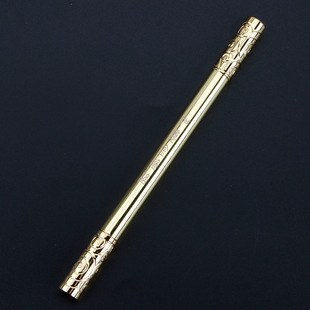 如意金箍棒笔黄铜属中性笔商务精品高档签字学生笔帽带磁吸力