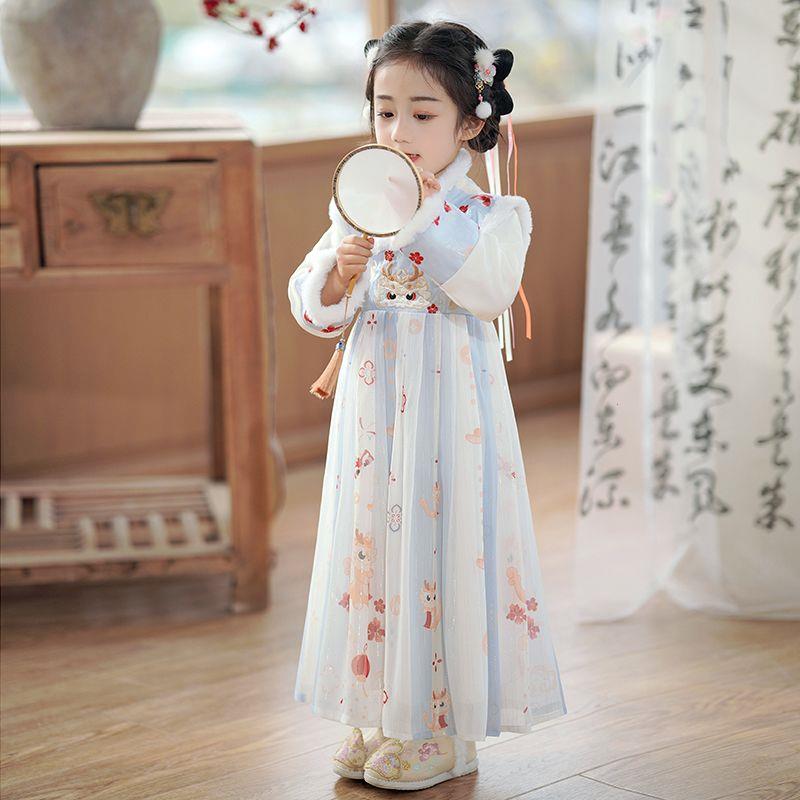 女童汉服新款冬季古装中