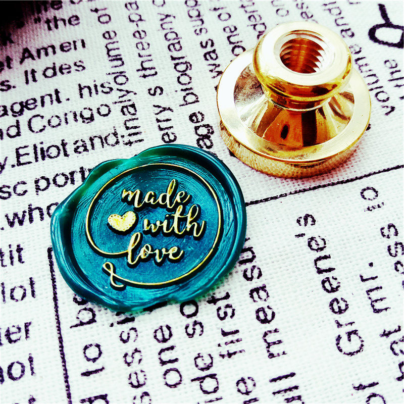 made with love 因为爱 火漆印章 礼物礼品 封印印鉴 信封封口