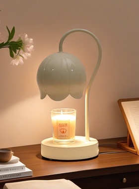 小铃兰香氛融蜡灯无火香薰融烛灯卧室床头书桌装饰台灯小夜灯礼物