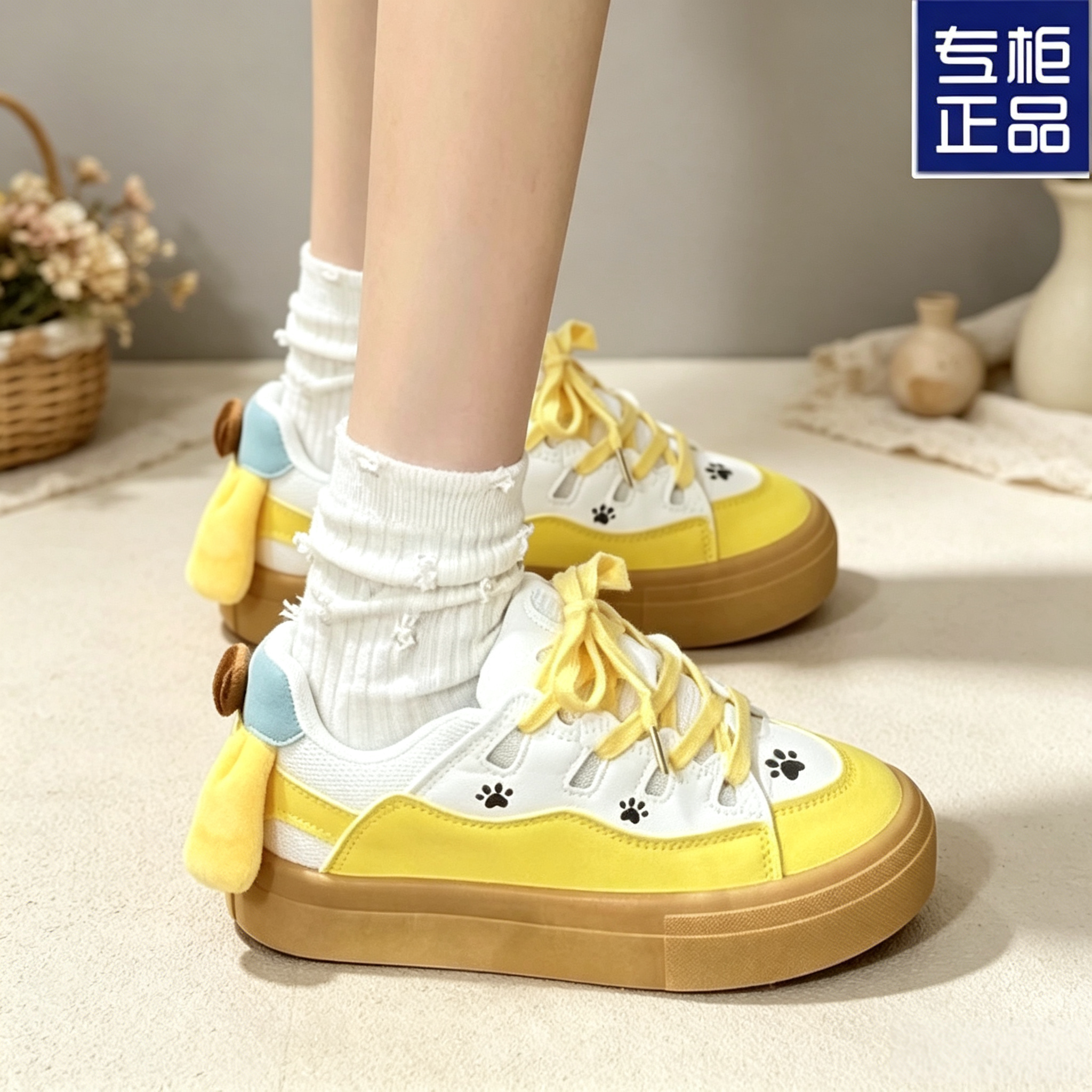 品牌撤柜爆款原创奶油风面包鞋ins潮鞋春秋季校园透气滑板鞋女鞋