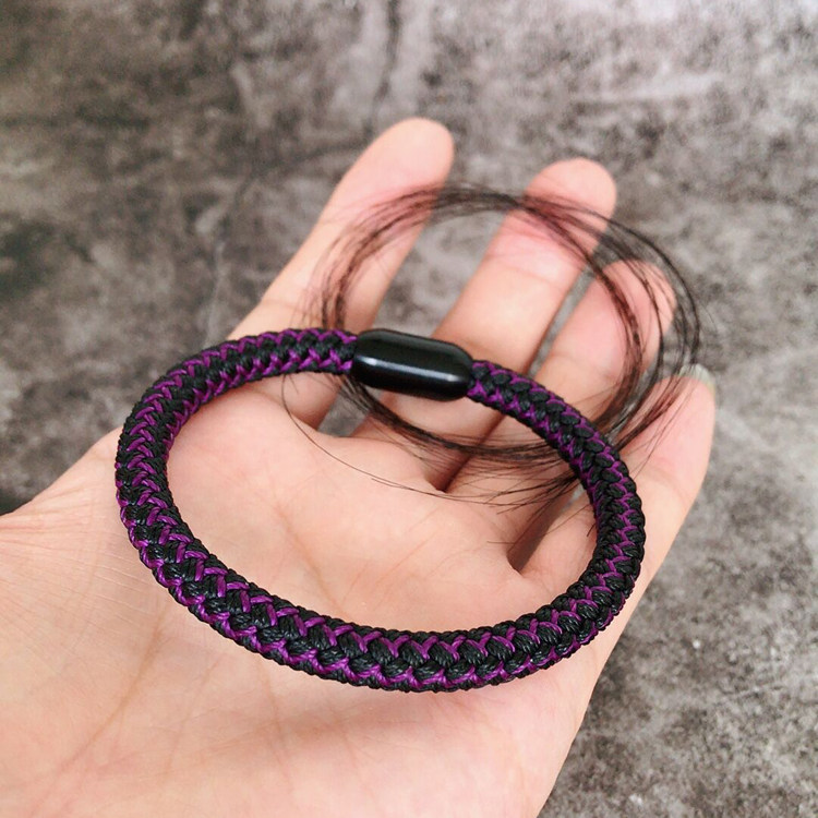 一缕青丝手链 蜡线纯手工编织 可以自己添加头发 情人节礼物