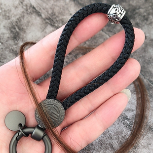 纯手工编织高档汽车一缕青丝钥匙扣添加头发男友情人节心意创礼物