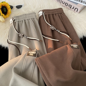 2025春装新款立体剪裁男士休闲裤时尚贴标束脚裤 K6695-P45，男装休闲裤，电商A006