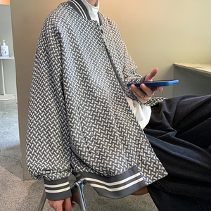 2025春装情侣夹克休闲上衣男士针织外套棒球服 JK832-P75图片