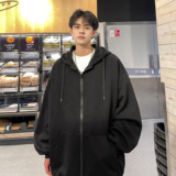 2025春款潮牌时尚男士开衫卫衣提花连帽卫衣外套WY633-P50，女装短外套，电商A006