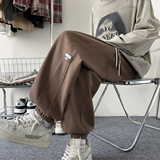 2025春装新款立体剪裁男士休闲裤时尚贴标束脚裤K6695-P45，男装休闲裤，电商A006