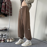 2025春装新款立体剪裁男士休闲裤时尚贴标束脚裤K6695-P45，男装休闲裤，电商A006