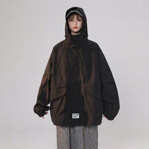 2025秋装新款时尚男士连帽夹克户外防水冲锋衣外套 JK661-P80图片
