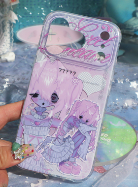 PlayGirl轻亚风病娇少女imd双层磁吸壳适用iPhone17promax手机壳小众苹果16pro可爱15pro新款13二次元12防摔