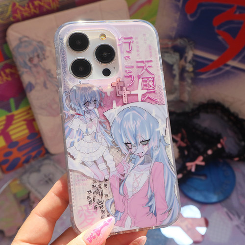 怪趣少女小众设计插画小众手机壳