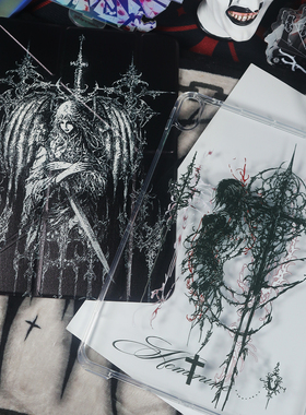 PlayGirll古典暗黑美学Y折适用2025pro11寸保护套air7/6新款iPad11带笔槽亚克力13寸防摔10.2苹果mini7可拆分