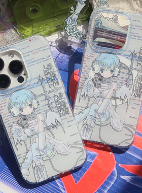 PlayGirl未来感机械少女imd双层磁吸亮面手机壳适用iPhone16Promax苹果15pro亚文化14华为mate70pro磁吸全包