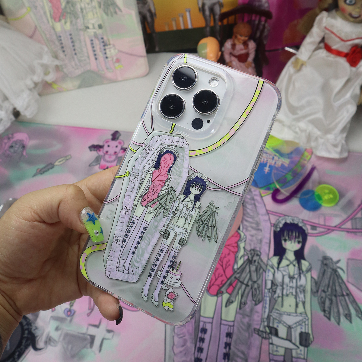 双层印花手机壳适用苹果安卓包邮