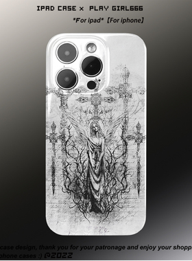 PlayGirl古典哥特风高级感手机壳适用苹果15pro保护套iPhone14puls/13mimi/12小米青春华为vivo艺术安卓小众