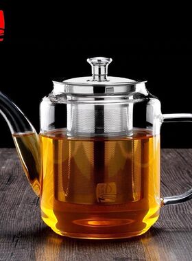 正铭润耐热玻璃茶壶正品铭润茶壶加厚防爆烧水泡茶壶可明火加热水