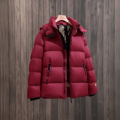 红色金标鹅绒服羽绒服中长款冬季新款大牌高端服饰