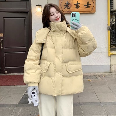 中长款鹅绒服羽绒服女2025冬季新款高级感炸街超好看韩版学生加厚